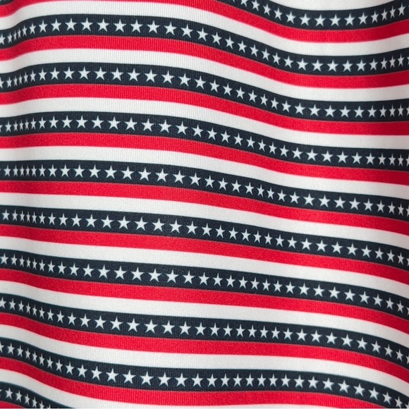 Puma Golf Volition Liberty Polo Shirt Sz M Short Sleeve America Red White Blue - Picture 3 of 11